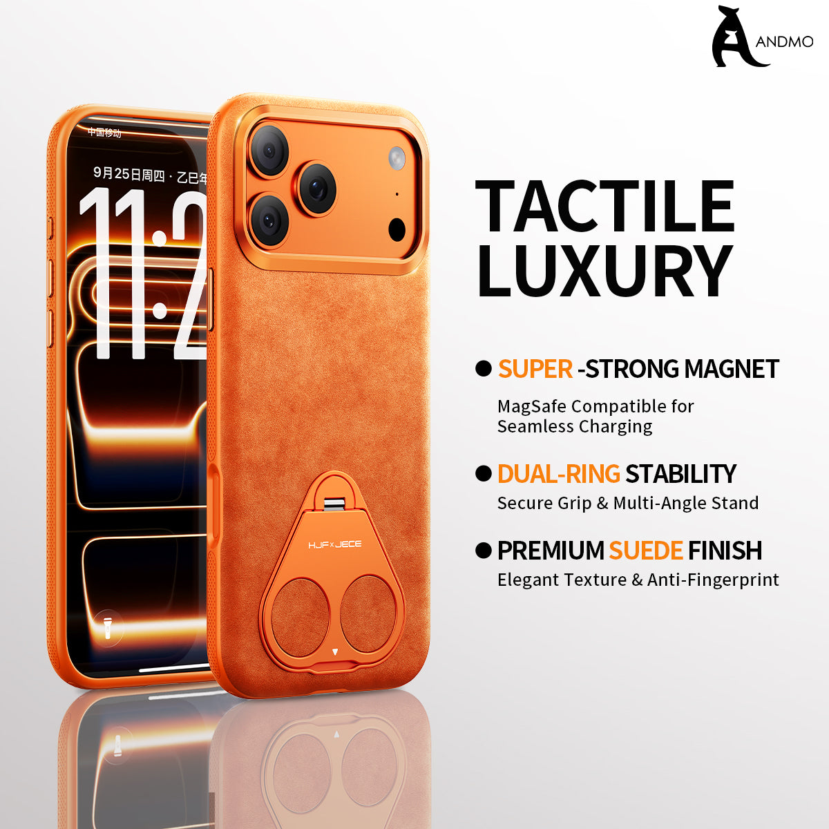 iPhone  O'Dell Leather-Feel Back Cover with Dual Rings